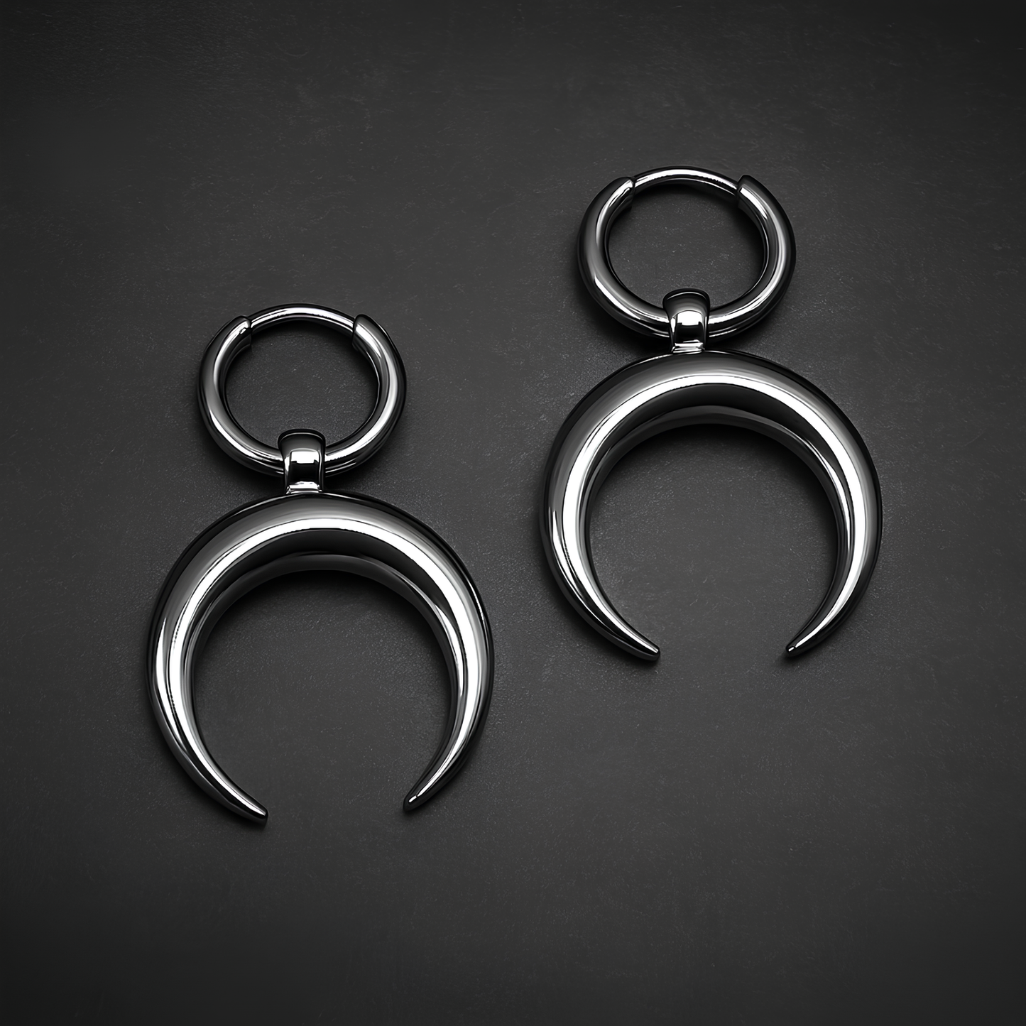 Boucles d'Oreilles Croissant de Lune