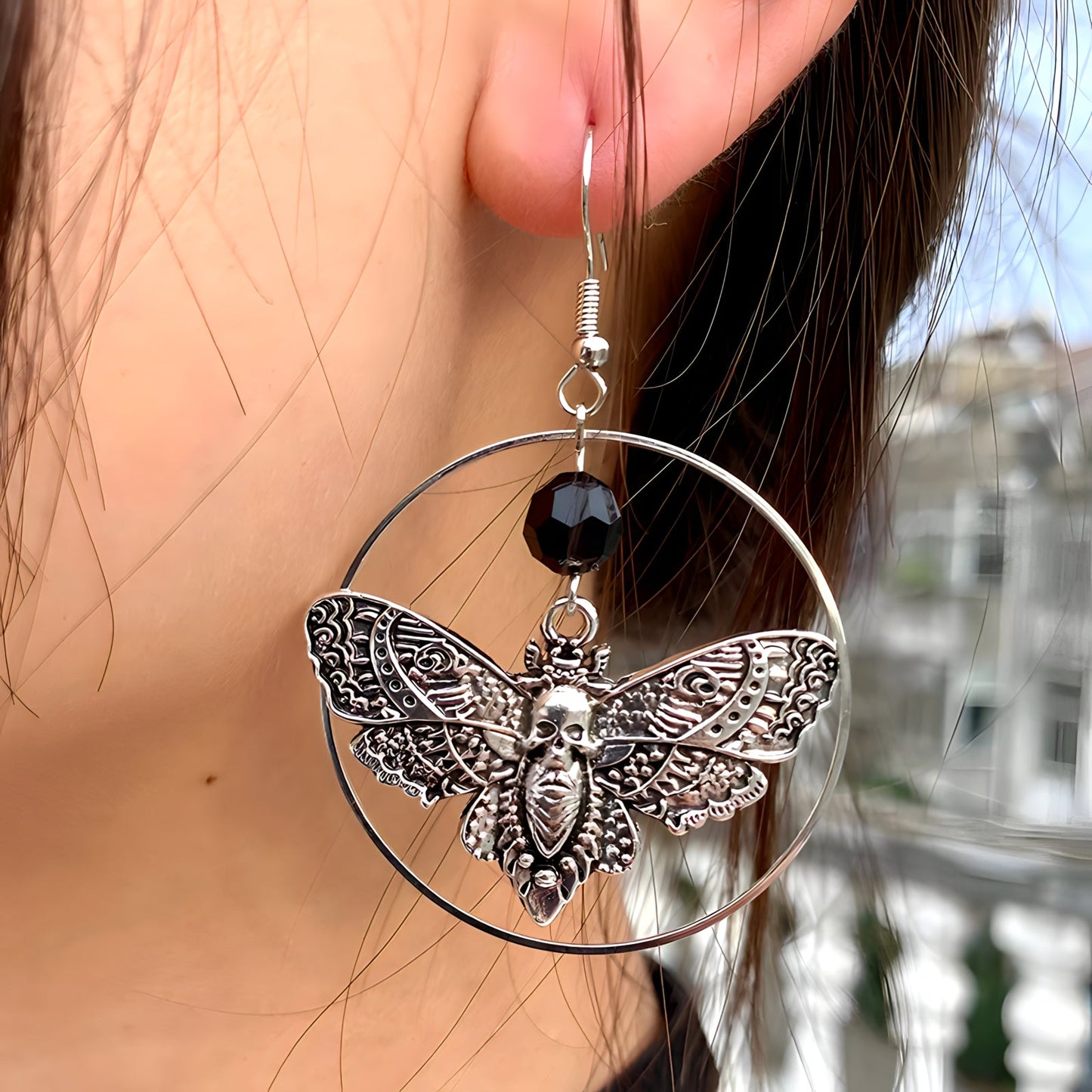 Boucles d'Oreilles Papillon Auréole