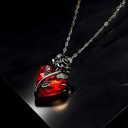 Collier Rose de Sang