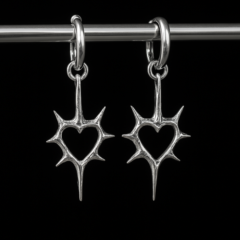 Boucles d'Oreilles Cœur d'Épines