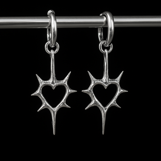 Boucles d'Oreilles Cœur d'Épines