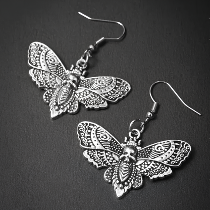 Boucles d'Oreilles Papillon de Nuit