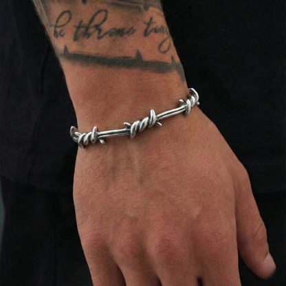 Bracelet Manchette Fil Barbelé
