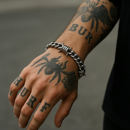 Bracelet Cubain Barbelé