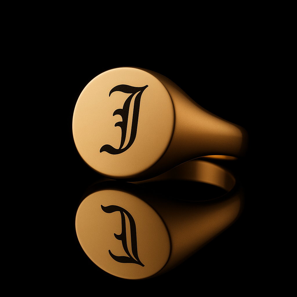 Bague Chevalière Ronde Personnalisée