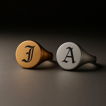 Bague Chevalière Ronde Personnalisée