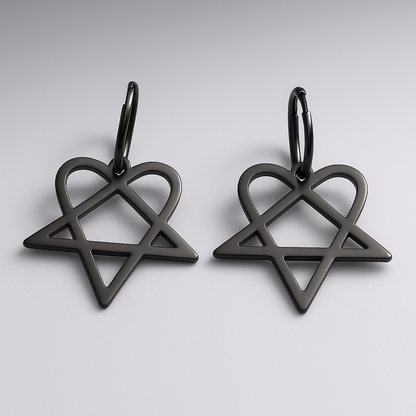 Boucles d'Oreilles Heartagram
