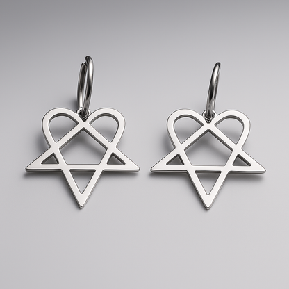 Boucles d'Oreilles Heartagram