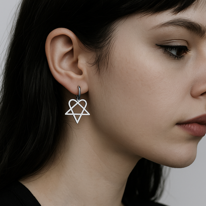 Boucles d'Oreilles Heartagram