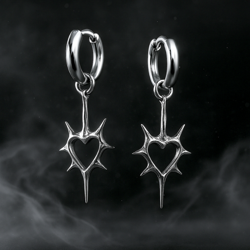 Boucles d'Oreilles Cœur d'Épines