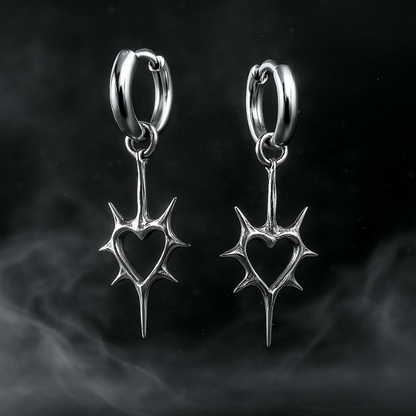 Boucles d'Oreilles Cœur d'Épines