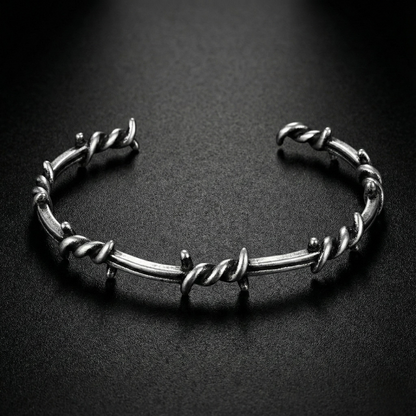 Bracelet Manchette Fil Barbelé
