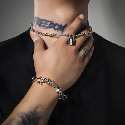 Collier Cadenas Barbelé