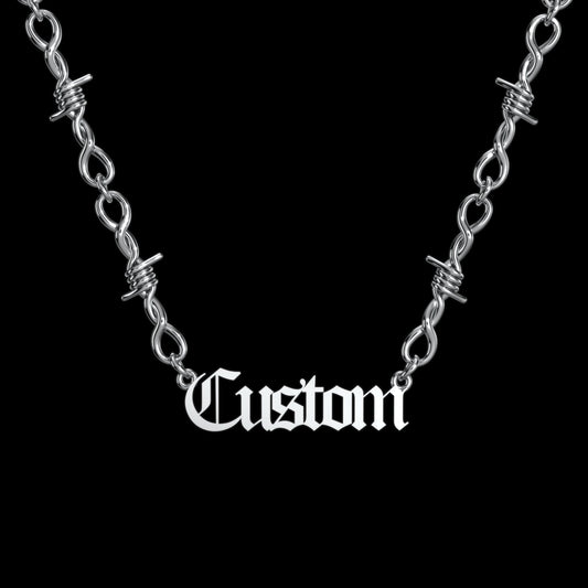 Collier Personnalisé Fil Barbelé