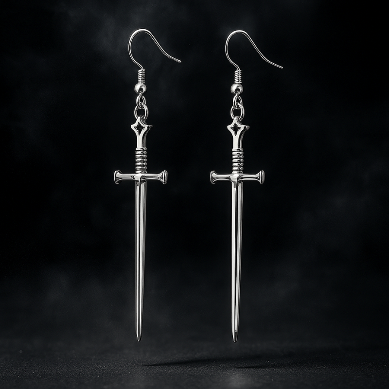 Boucles d'Oreilles Épée
