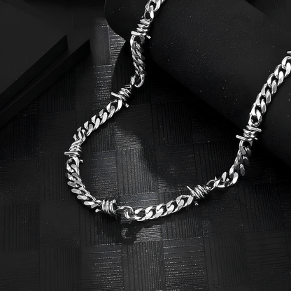 Chaîne Cubaine Fil Barbelé 9MM