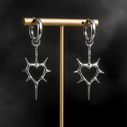 Boucles d'Oreilles Cœur d'Épines