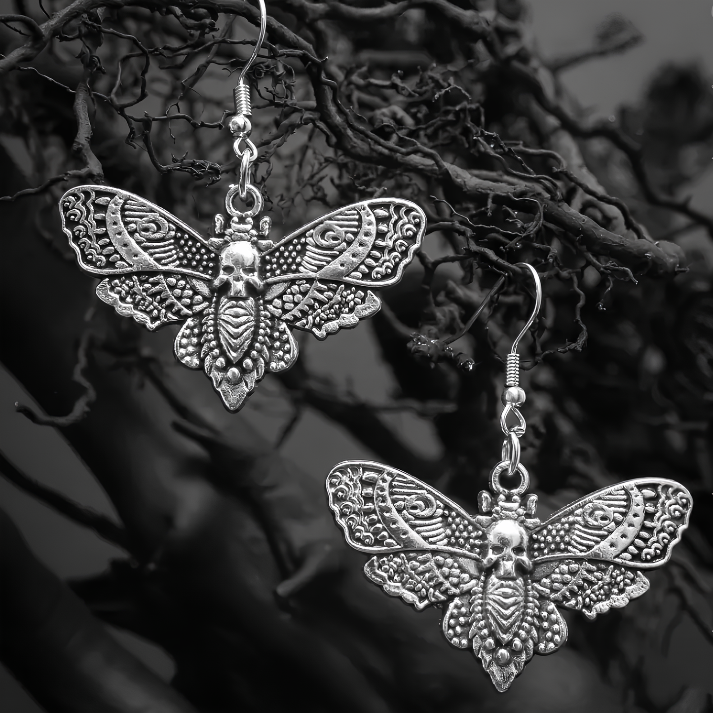 Boucles d'Oreilles Papillon de Nuit