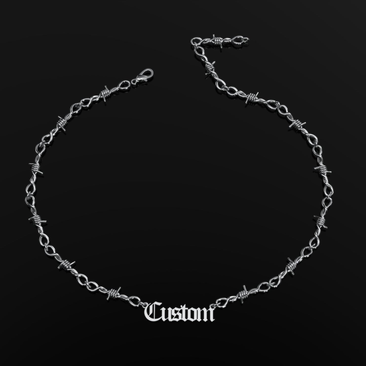 Collier Personnalisé Fil Barbelé