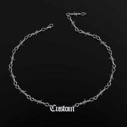 Collier Personnalisé Fil Barbelé