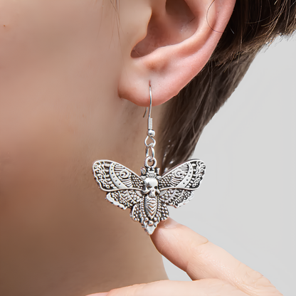 Boucles d'Oreilles Papillon de Nuit