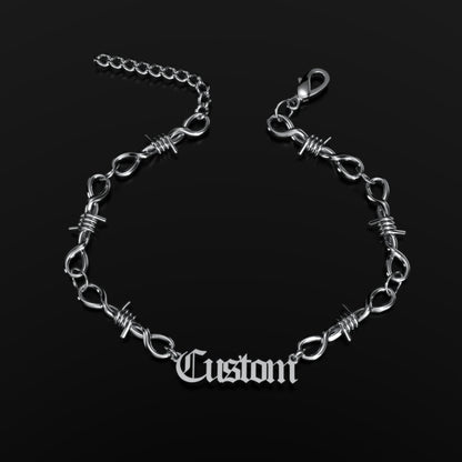 Bracelet Personnalisé Fil Barbelé