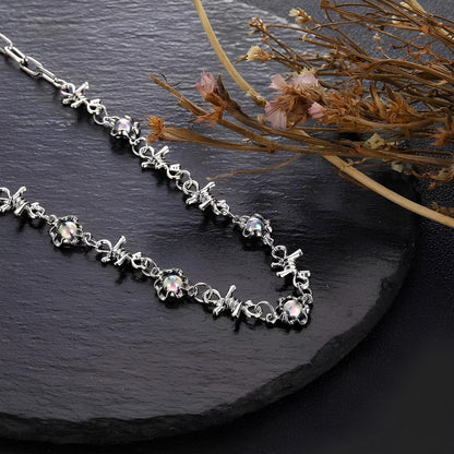 Collier Barbelé Opale