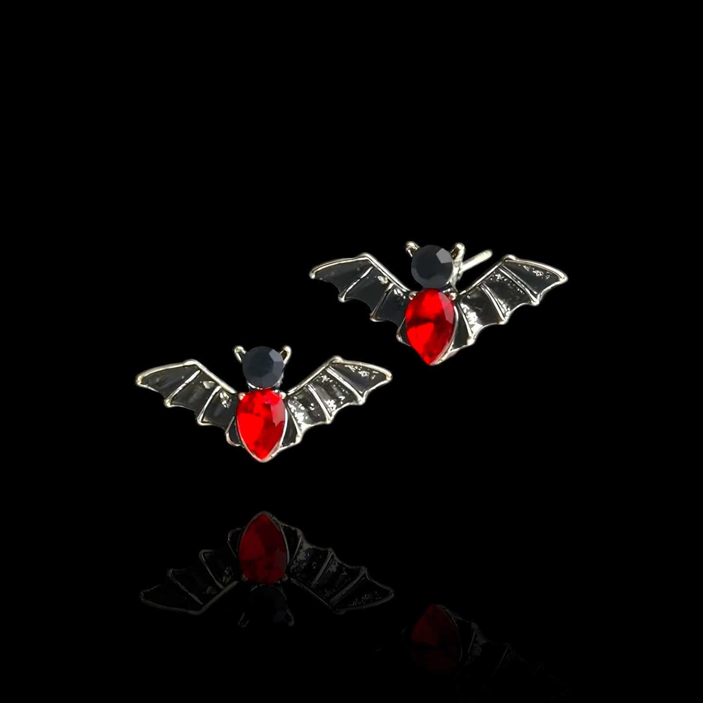 Boucles d'Oreilles Clous Chauve-Souris