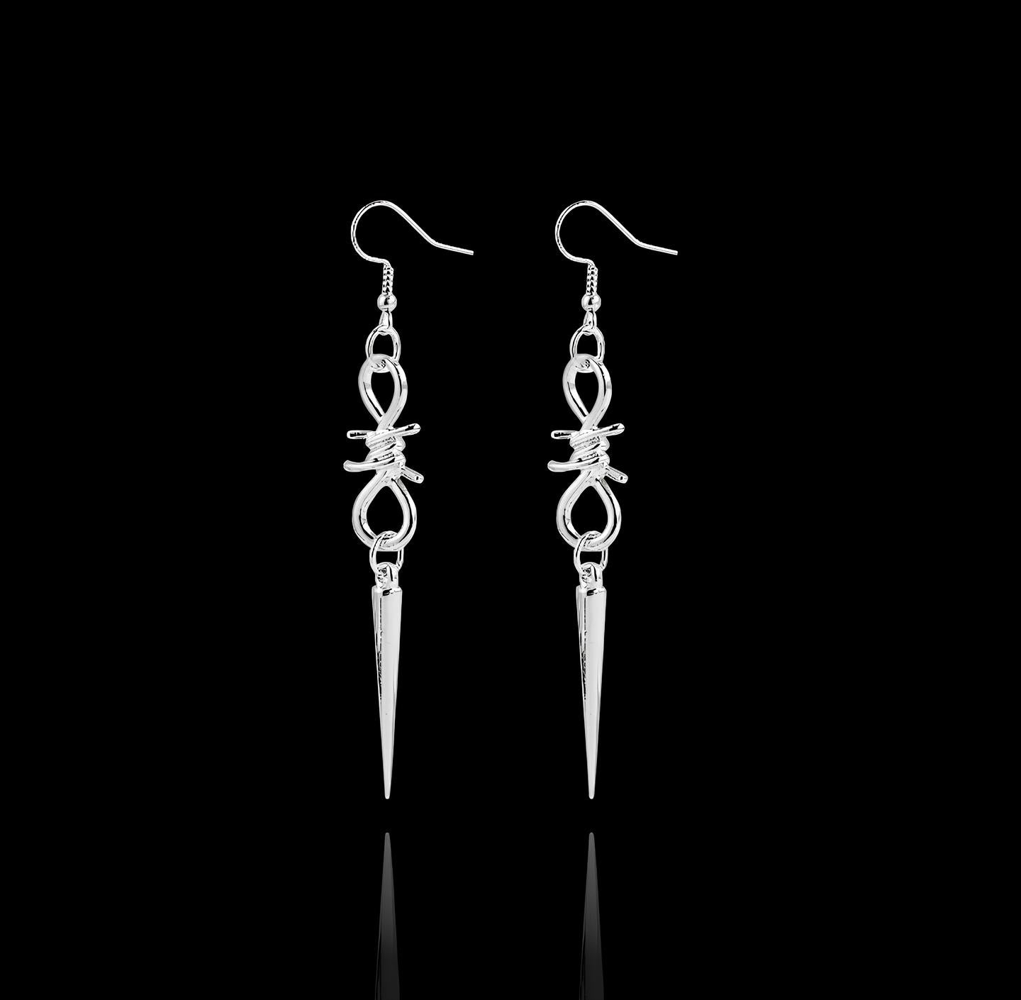 Boucles d'Oreilles Pointes Barbelées