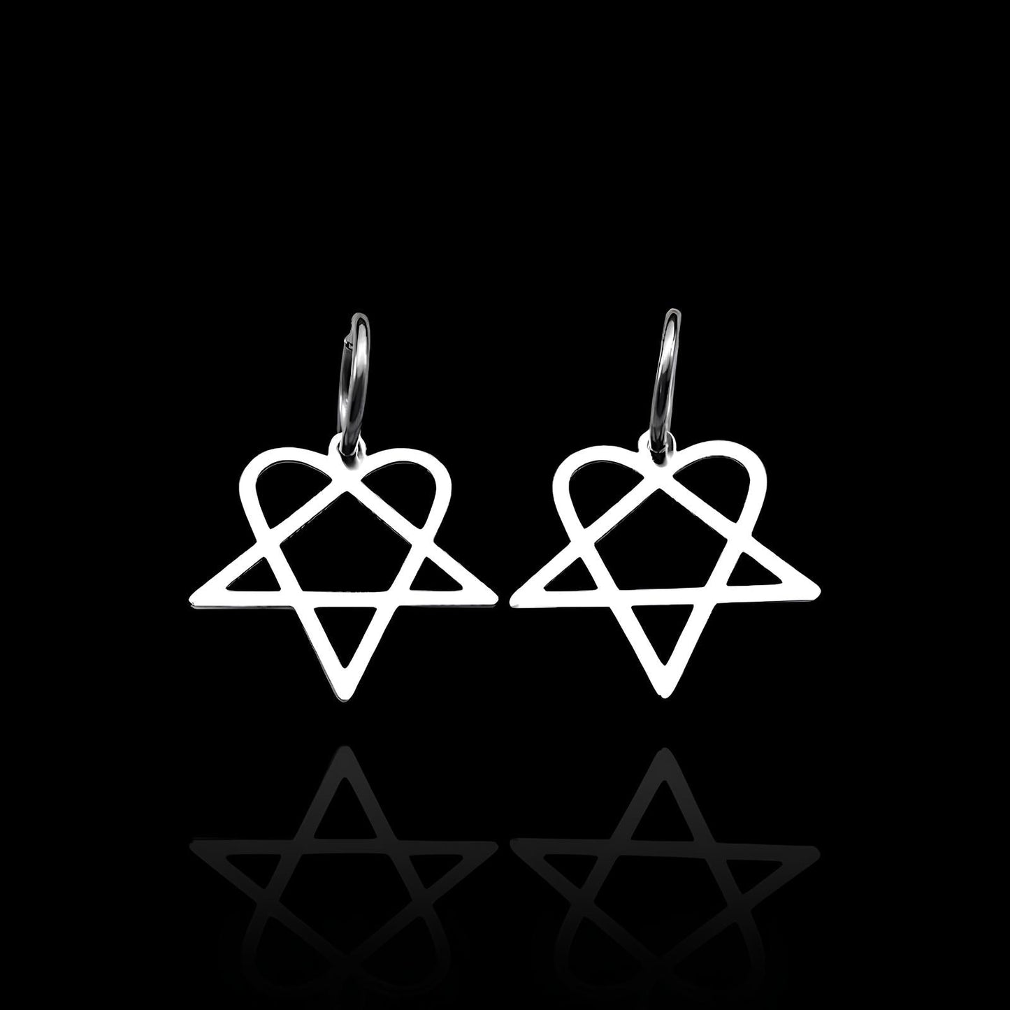 Boucles d'Oreilles Heartagram