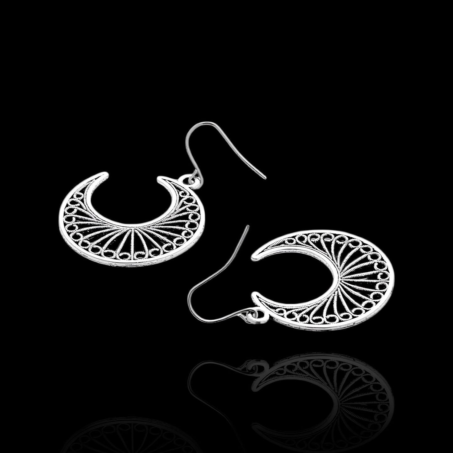 Boucles d'Oreilles Lune Occulte