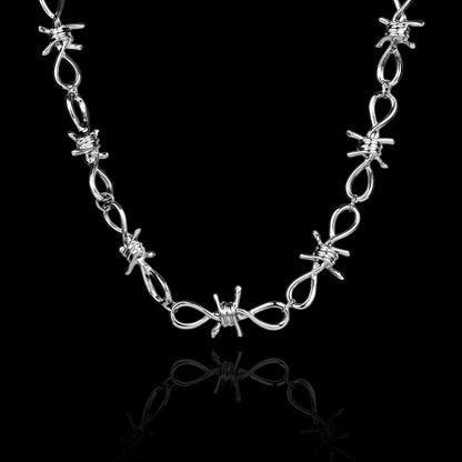 Collier Fil Barbelé Torsadé