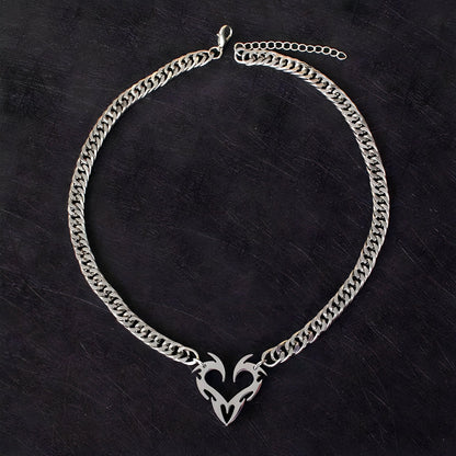 Collier Cœur Barbelé