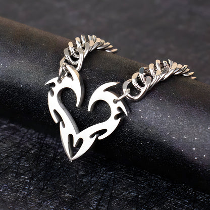 Collier Cœur Barbelé