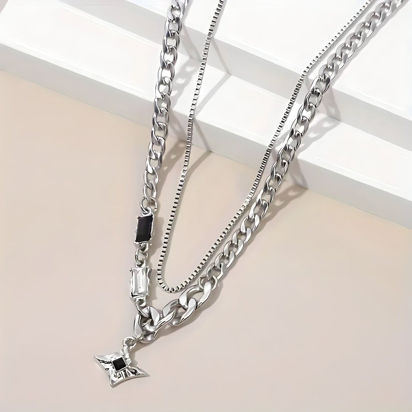 Collier Superposé Sable