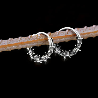 Créoles Fil Barbelé