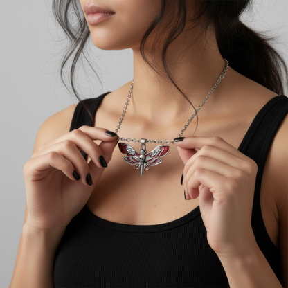 Collier Papillon de Sang