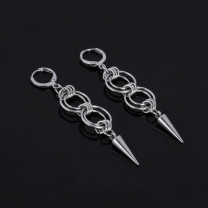 Créoles Pendantes à Pointes