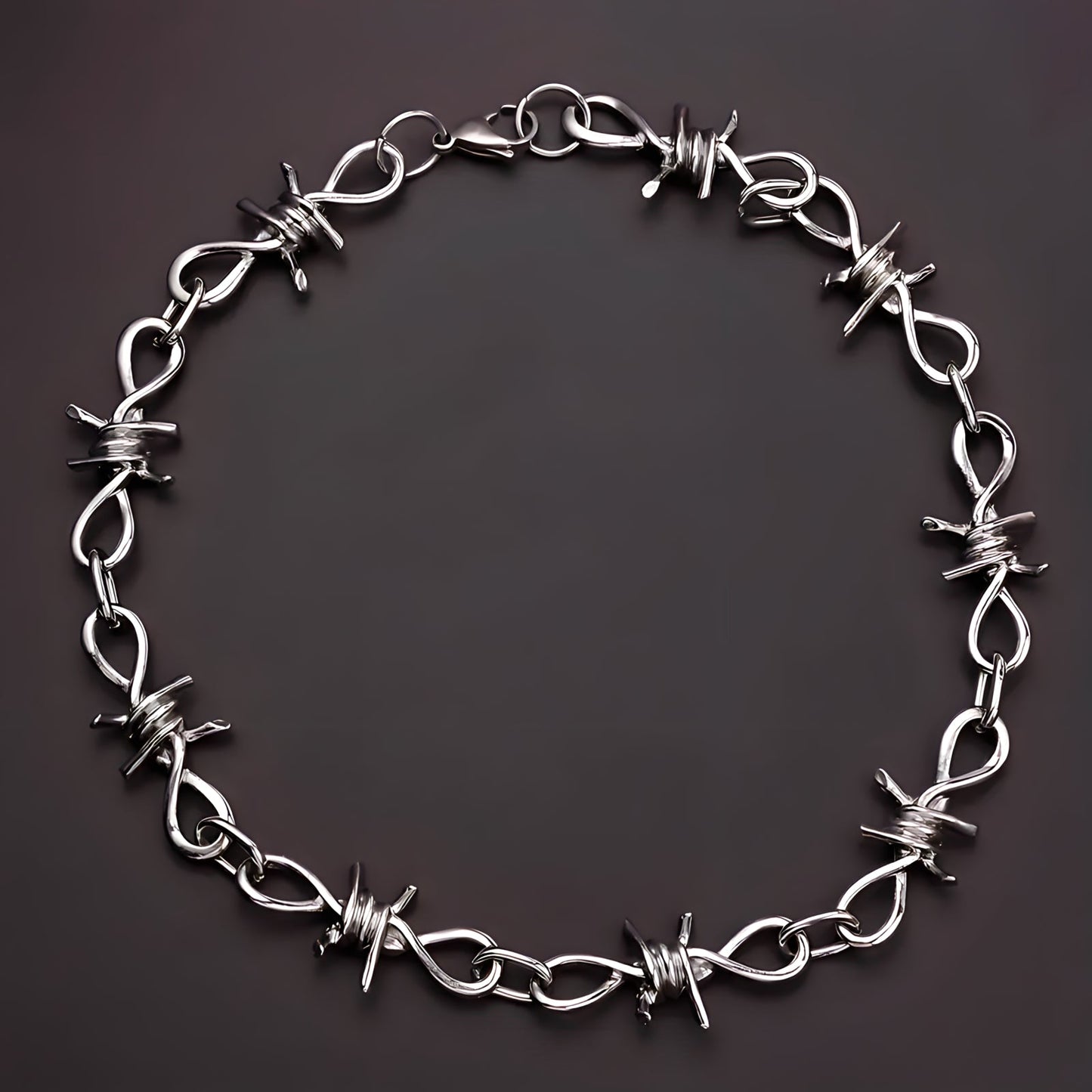 Collier Fil Barbelé Torsadé