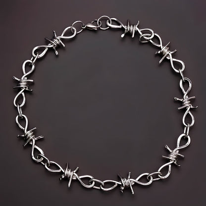 Collier Fil Barbelé Torsadé