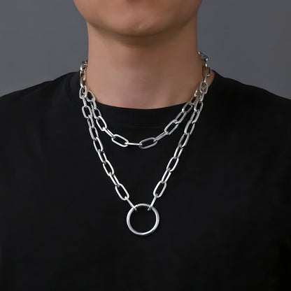 Collier Chaîne O Superposé