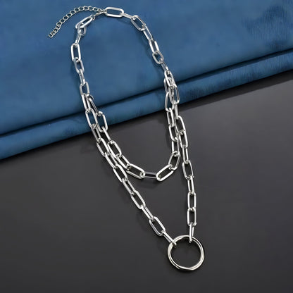 Collier Chaîne O Superposé